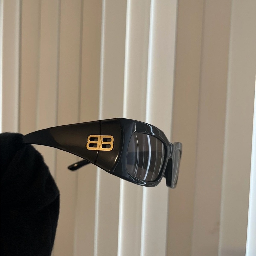 Balenciaga Glossy Black Sunglasses